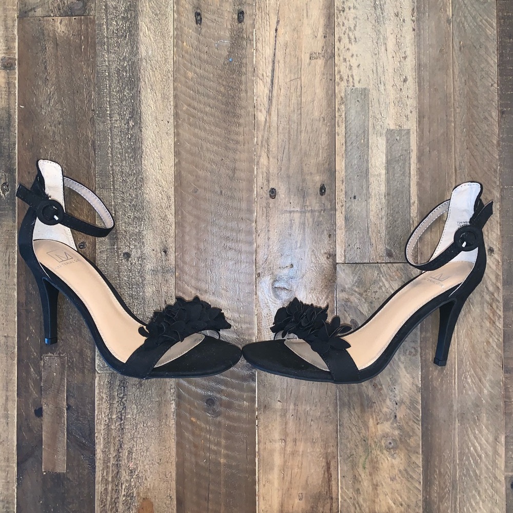 Brand new! Never worn strappy  black heel.